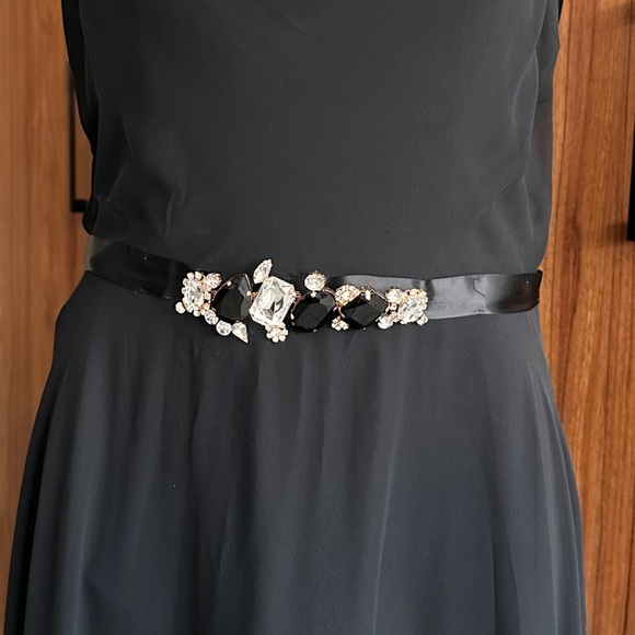 MSK Black Sleeveless Dress Drop Back & Front Size 8 - Picture 7 of 16